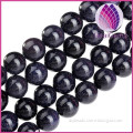 High quality blue goldstone round loose beads 2-14mm